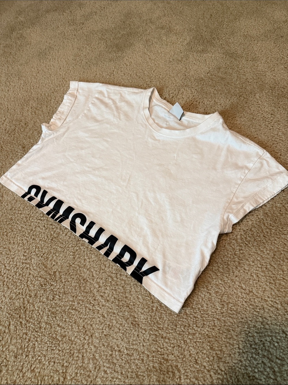 Gymshark White Crop T-Shirt
